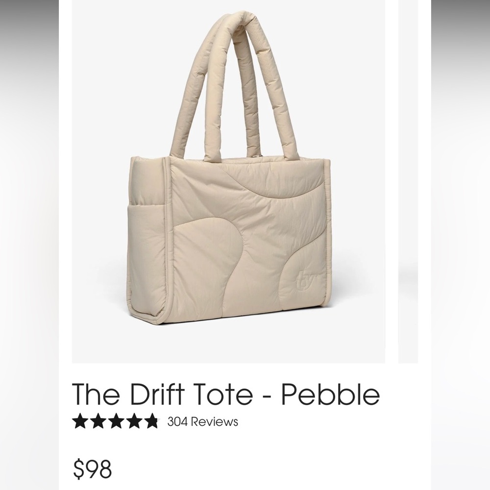 The Drift Tote in Pebble.